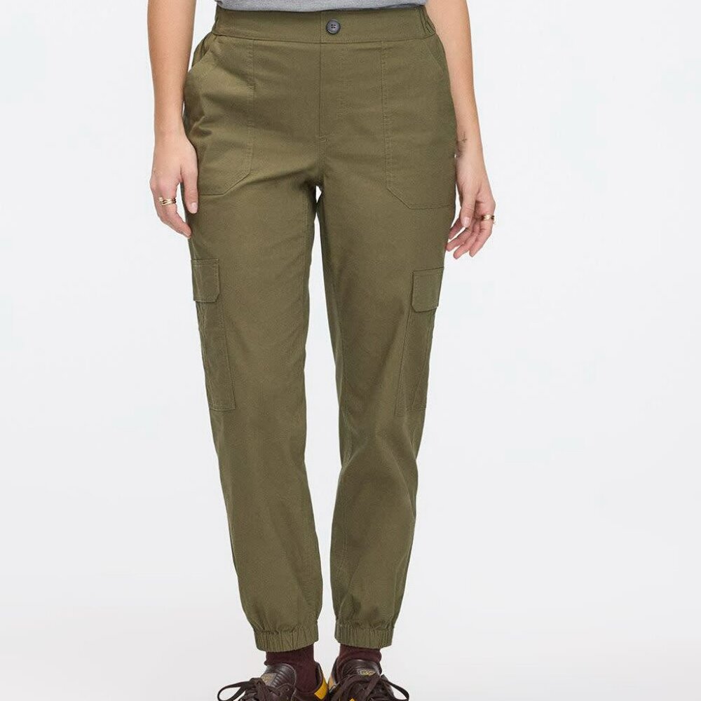 Poplin Jogger with Cargo Pockets - Picture 4 of 5